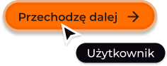 Makieta strony z przyciskiem „Przechodzę dalej” klikanym przez użytkownika